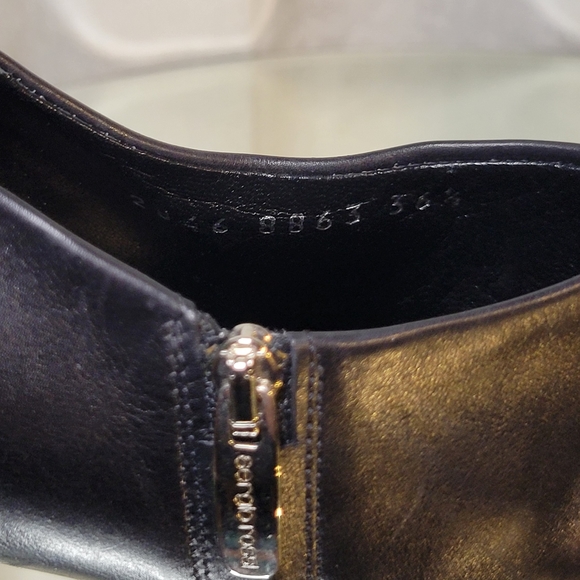 New SERGIO ROSSI Black Square Toe Bootie - Picture 6 of 10